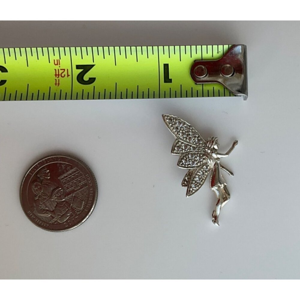 New no tags Fairy Pendant sterling silver .925 handcrafted Artisan Made - Picture 3 of 6
